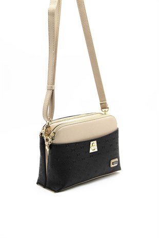 Silver & Polo Siyah - S.nut SP623 Kadın Çapraz Çanta