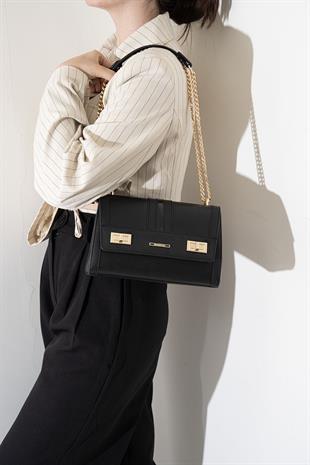 Silver & Polo Siyah - Siyah SP1139 Kadın Çapraz Çanta