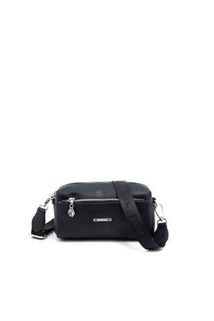 Silver & Polo Siyah - Siyah SP1142 Kadın Çapraz Çanta