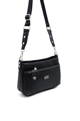 Silver & Polo Siyah - Siyah SP1160 Kadın Çapraz Çanta