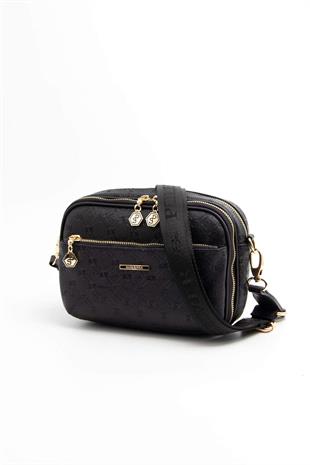 Silver & Polo Siyah - Siyah SP1162 Kadın Çapraz Çanta