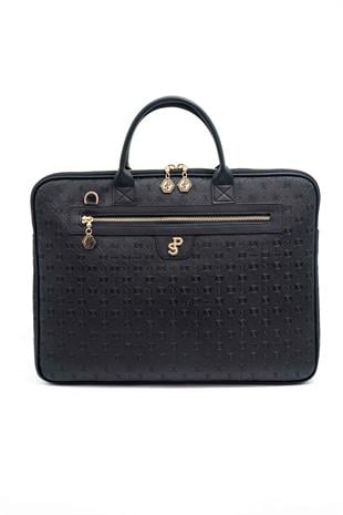Silver & Polo Siyah - Siyah SP1175 Kadın Laptop & Evrak Çantası