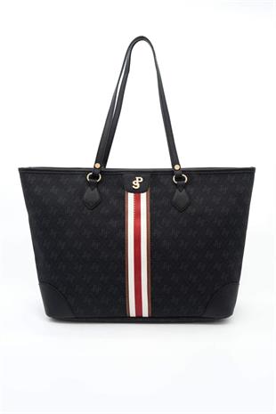 Silver & Polo Siyah SP1169 Kadın Omuz Shopper Çanta