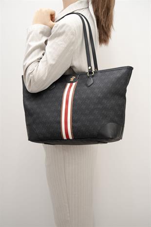 Silver & Polo Siyah SP1169 Kadın Omuz Shopper Çanta
