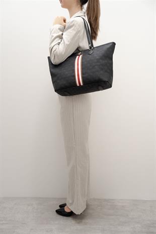 Silver & Polo Siyah SP1169 Kadın Omuz Shopper Çanta