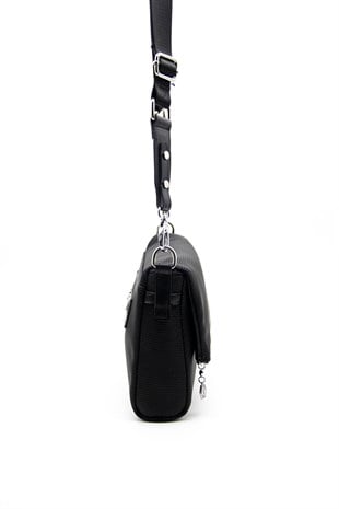 Silver & Polo Siyah - Siyah SP963 Kadın Çapraz Çanta
