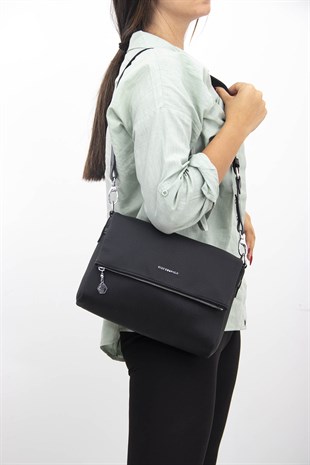 Silver & Polo Siyah - Siyah SP963 Kadın Çapraz Çanta