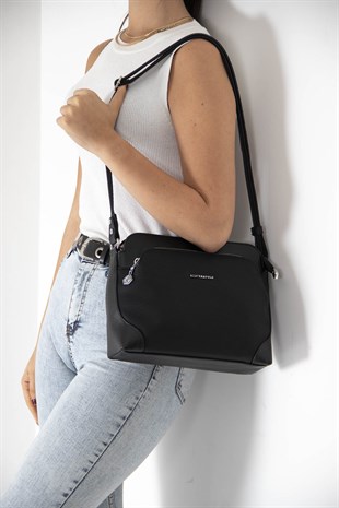 Silver & Polo Siyah - Siyah SP364 Kadın Çapraz Çanta