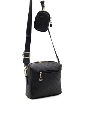 Silver & Polo Siyah - Siyah SP1038 Kadın Çapraz Çanta
