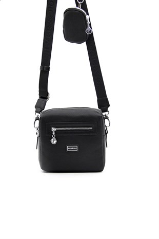 Silver & Polo Siyah - Siyah SP1038 Kadın Çapraz Çanta