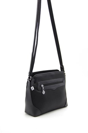 Silver & Polo Siyah - Siyah SP364 Kadın Çapraz Çanta