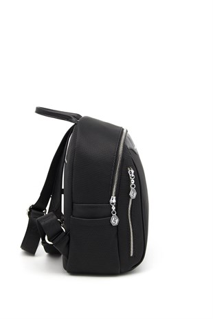 Silver & Polo Siyah - Siyah SP906 Kadın Sırt Çantası