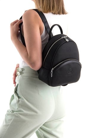 Silver & Polo Siyah - Siyah SP945 Kadın Sırt Çantası
