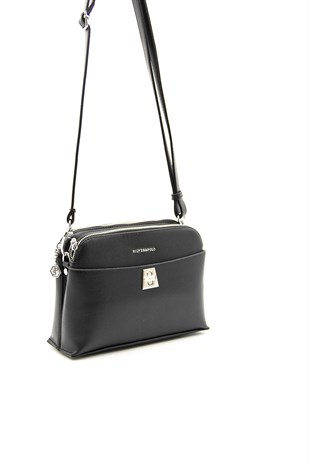 Silver & Polo Siyah - Siyah SP623 Kadın Çapraz Çanta