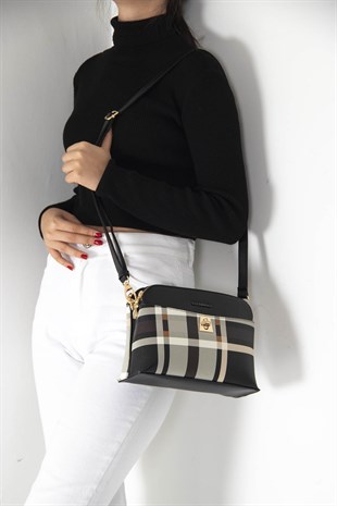 Silver & Polo Siyah - Siyah SP623 Kadın Çapraz Çanta