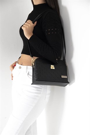 Silver & Polo Siyah - Siyah SP623 Kadın Çapraz Çanta