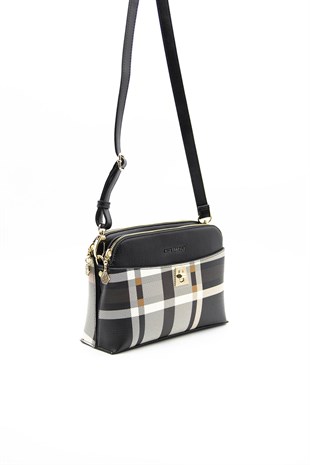 Silver & Polo Siyah - Siyah SP623 Kadın Çapraz Çanta