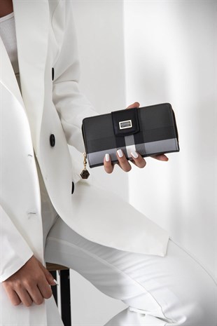 Silver & Polo Siyah - Siyah SP928 Kadın Cüzdan & Kartlık