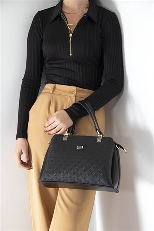 Silver & Polo Siyah - Siyah SP972 Kadın El Çantası