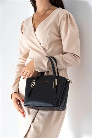 Silver & Polo Siyah - Siyah SP1021 Kadın El Çantası