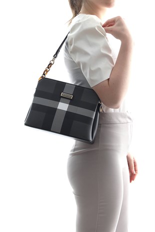 Silver & Polo Siyah - Siyah SP937 Kadın Omuz Çantası