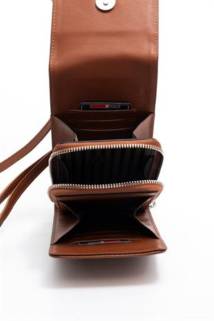 Silver & Polo Taba - Taba SP1145 Kadın Askılı Askılı Cüzdanlı Telefon Çantası