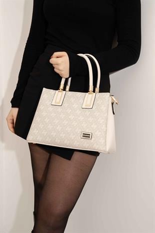 Silver & Polo Taş - Kemik SP1000 Kadın El Çantası