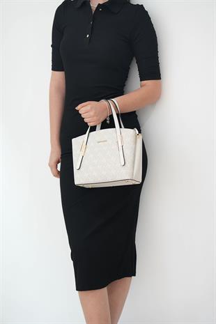 Silver & Polo Taş - Kemik SP1021 Kadın El Çantası