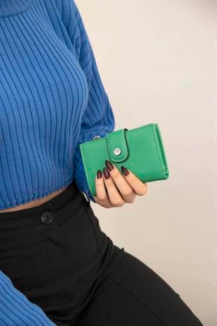 Silver & Polo Yeşil SP1107 Kadın Cüzdan & Kartlık