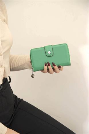 Silver & Polo Yeşil SP882 Kadın Cüzdan & Kartlık