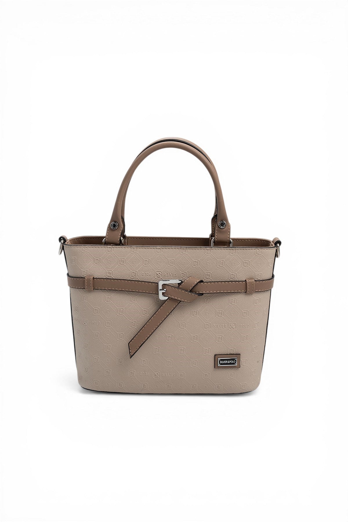 Silver & Polo SP1283 Kadın El Çantası Fashion Bej-Latte