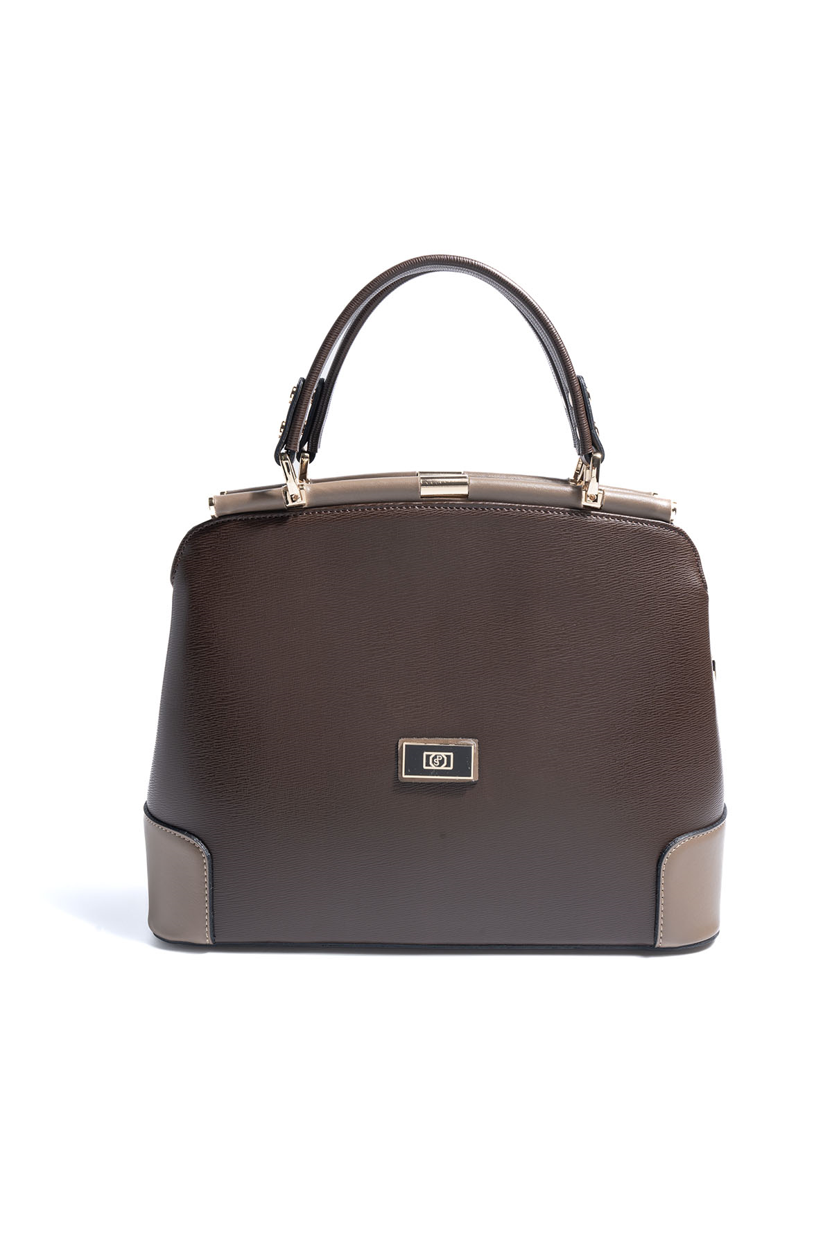 Silver & Polo SP706 Kadın El Çantası Düz Kahve-Vizon