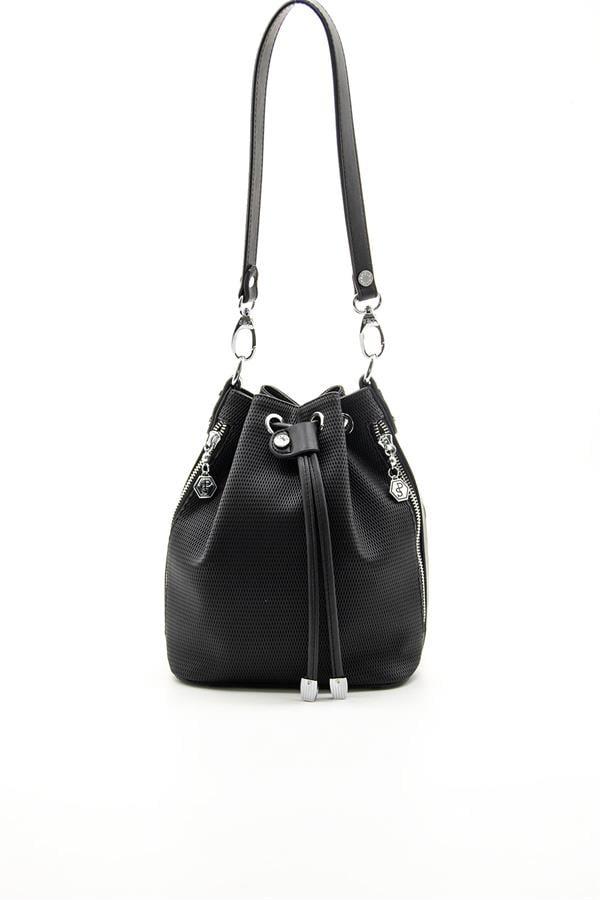 Silver Polo SP1137 Kadın Omuz Çantası Petek Siyah-Siyah