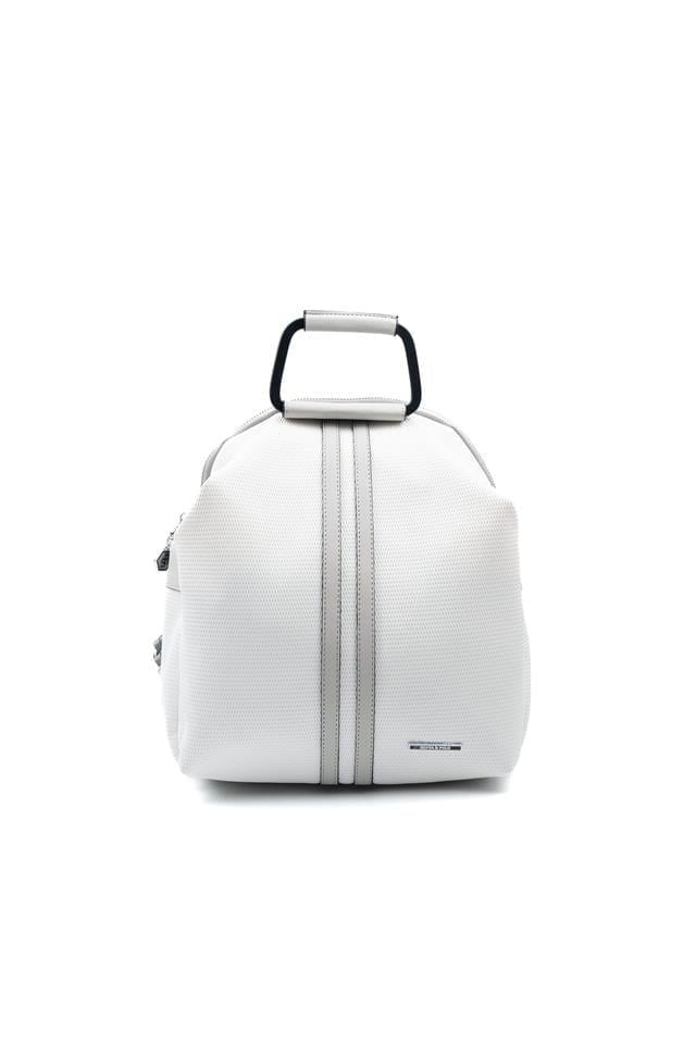 Silver & Polo SP771 Kadın Sırt Çantası Petek Beyaz-A.Gri