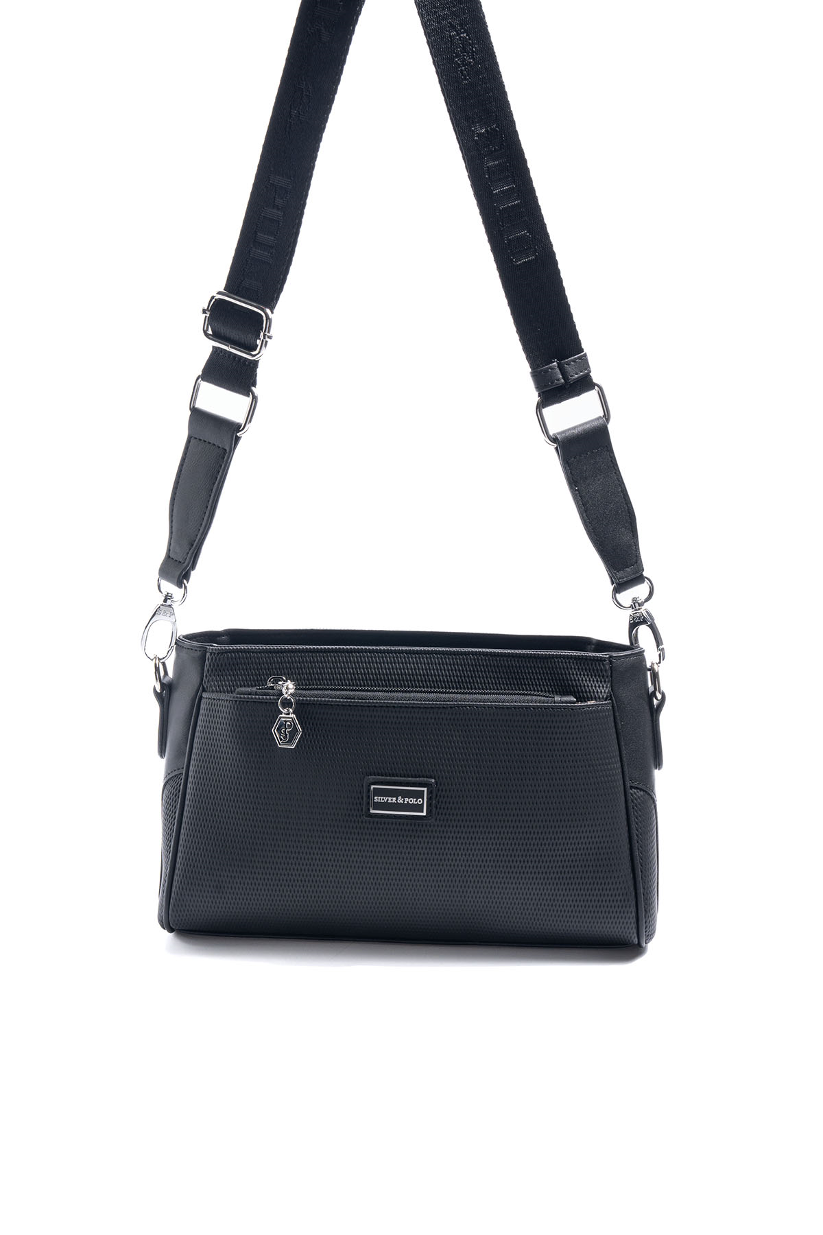 Silver & Polo SP1273 Kadın Çapraz Çanta Petek Siyah
