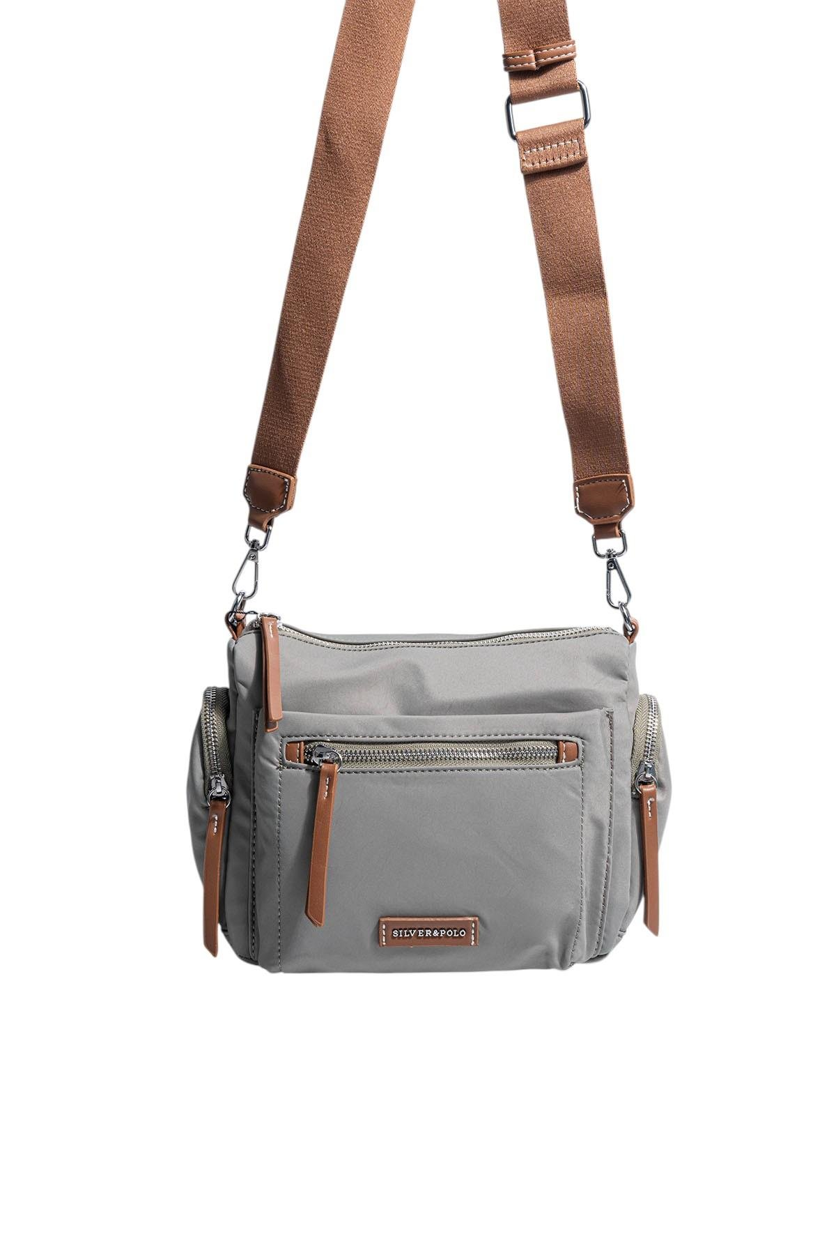 Silver & Polo SP1229 Kadın Çapraz Çanta  Yeşil-Taba