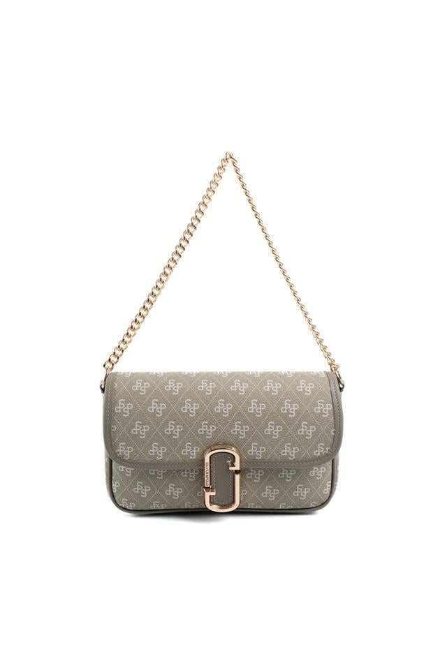 Silver & Polo SP1171 Kadın Omuz Çantası Monogram Y.Yeşil
