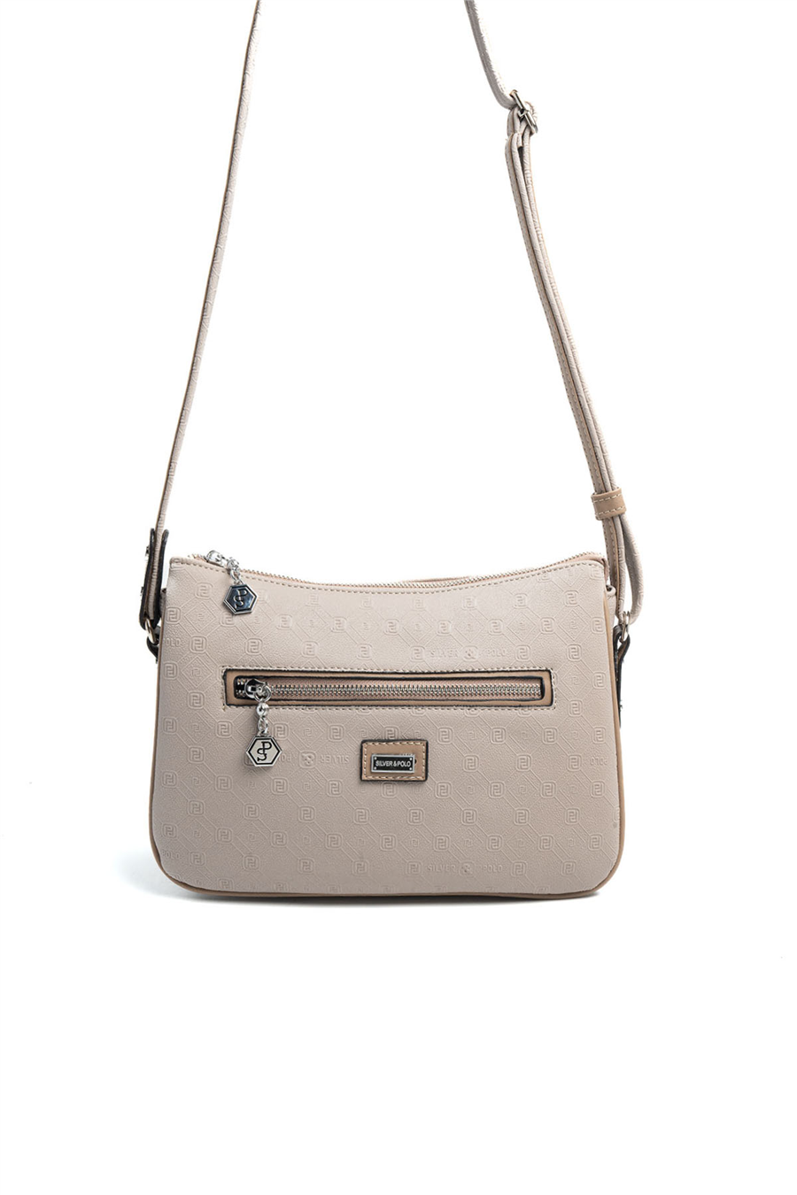 Silver & Polo SP818 Kadın Çapraz Çanta Fashion A.Vizon-Latte