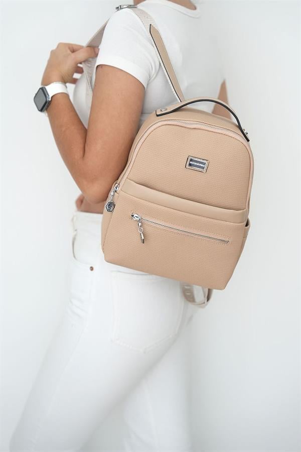 Silver & Polo SP1061 Kadın Sırt Çantası Petek Nut