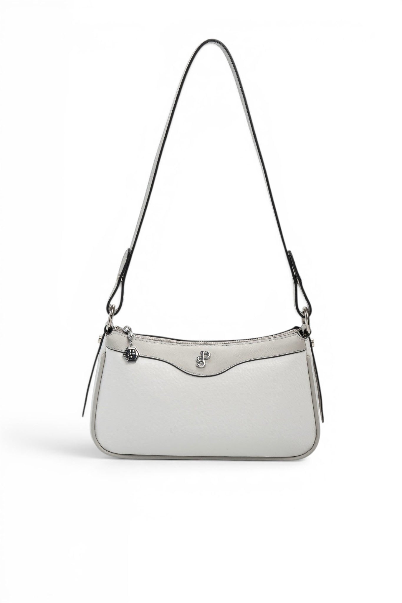 Silver & Polo SP1274 Kadın Çapraz Çanta Düz Beyaz-A.Gri