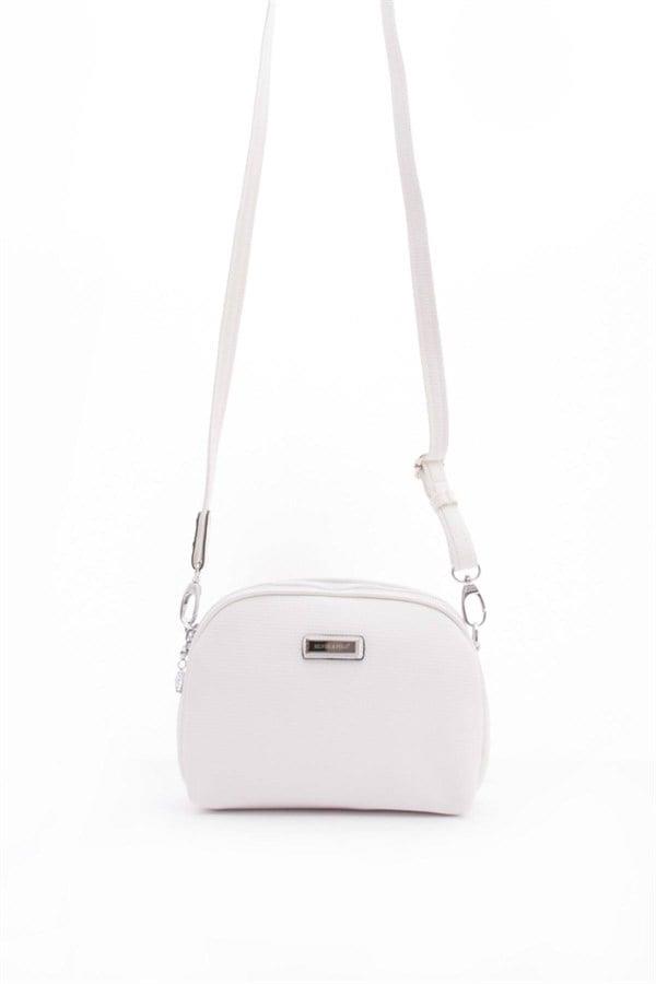 Silver & Polo SP765 Kadın Çapraz Çanta Petek Beyaz