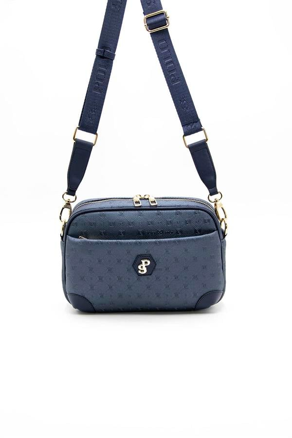 Silver & Polo SP1094 Kadın Çapraz Çanta Logolu Lacivert-Lacivert