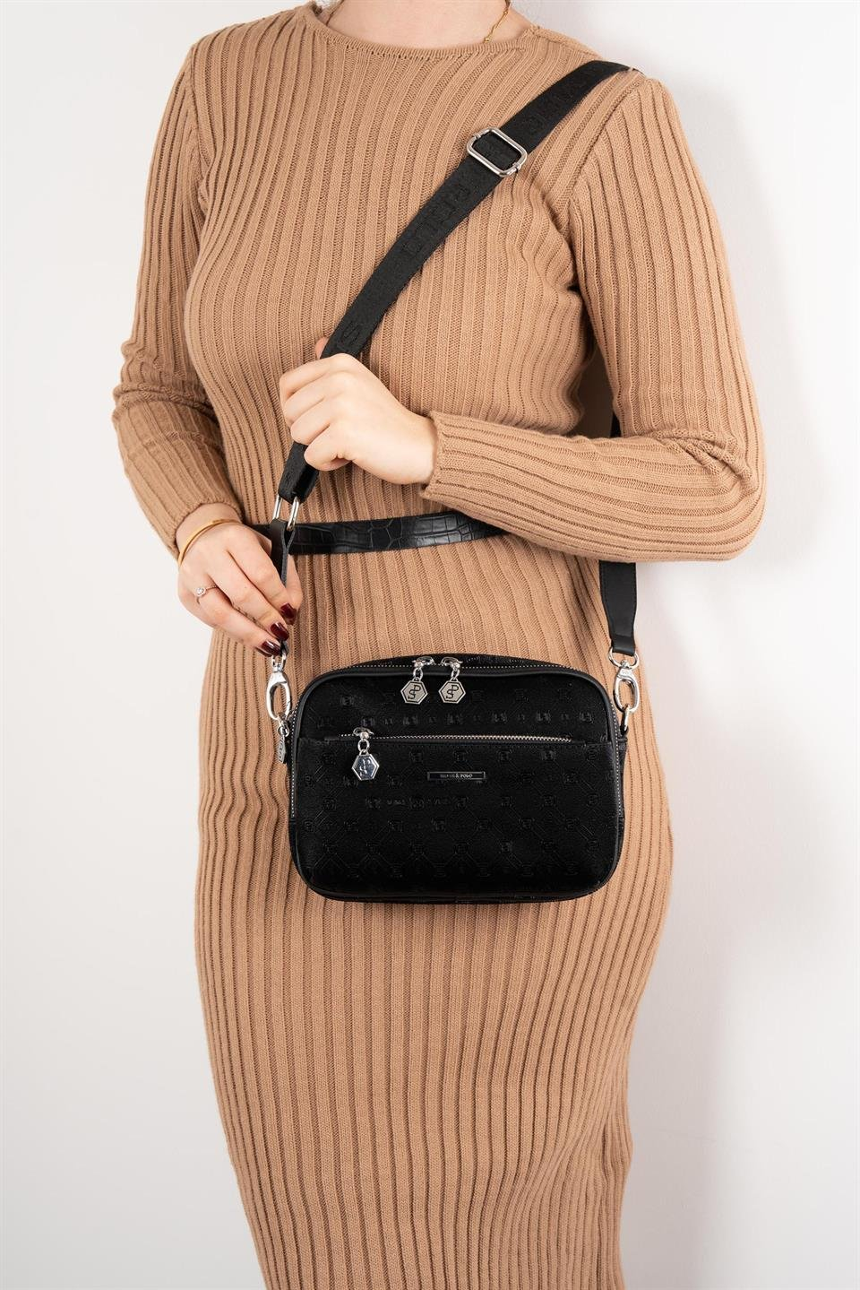 Silver Polo SP1162 Kadın Çapraz Çanta Fashion Siyah-Siyah