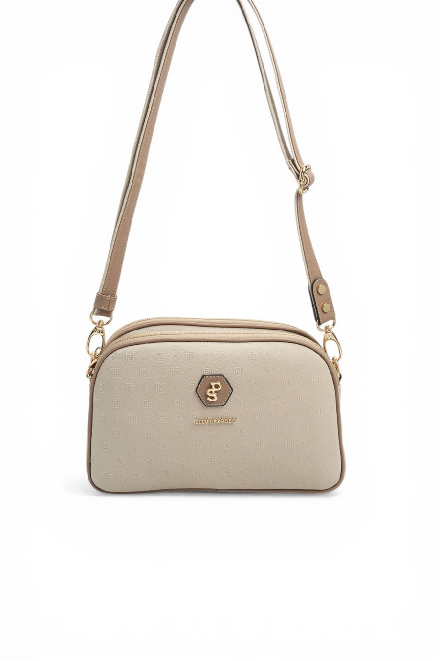 Silver & Polo SP745 Kadın Çapraz Çanta Fashion Bej-Latte