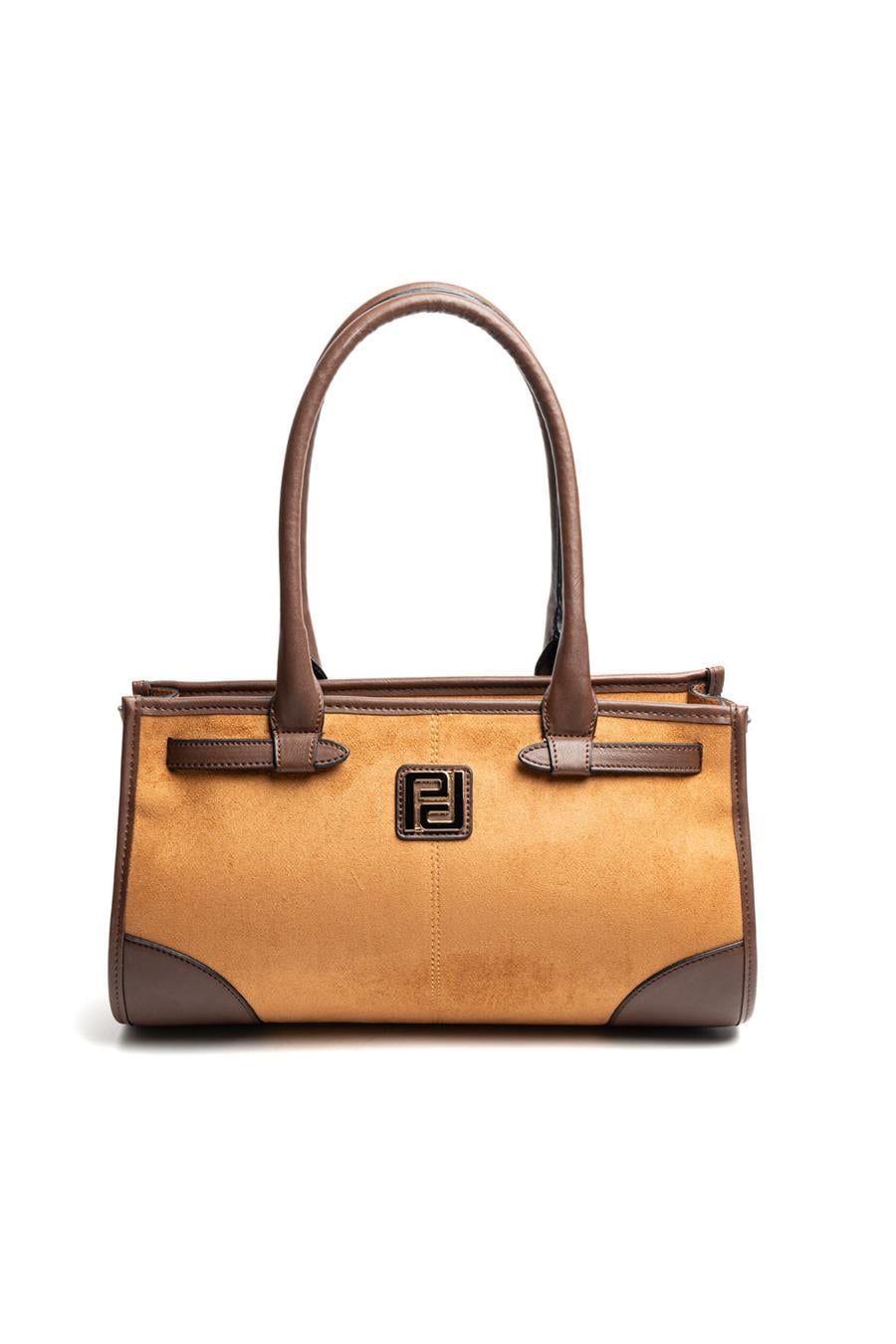 Silver & Polo SP1261 Kadın El Çantası Süet Taba-Kahve