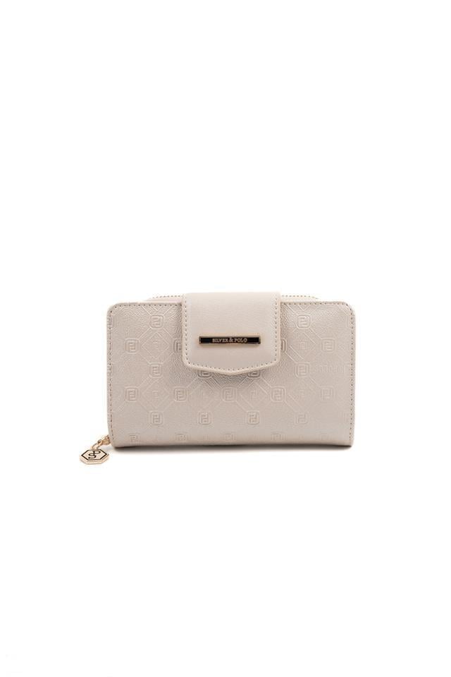 Silver & Polo SP1202 Kadın Cüzdan & Kartlık Logolu Bej-S.Bej