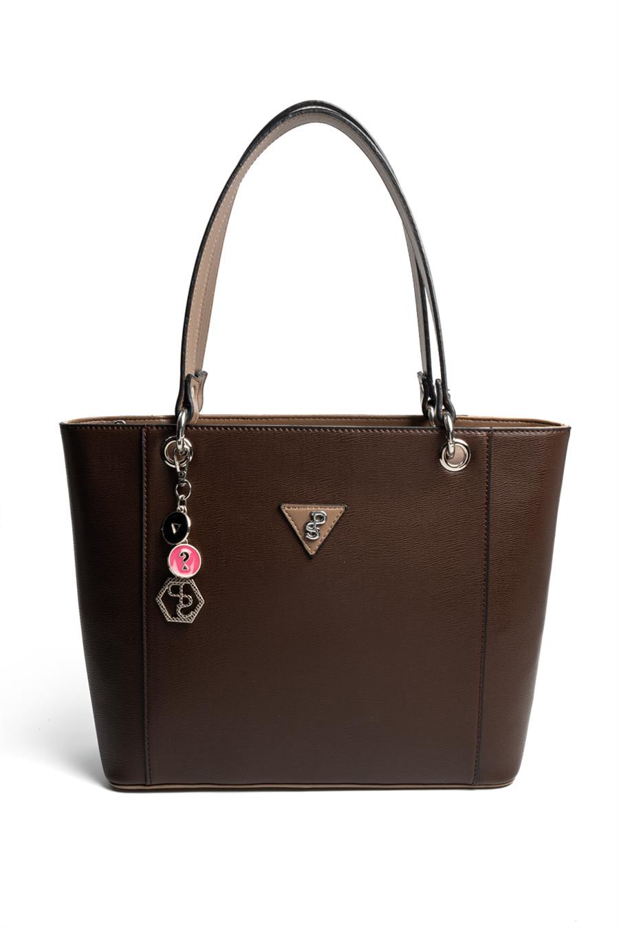 Silver & Polo SP1176 Kadın Omuz Çantası Düz Kahve-Vizon