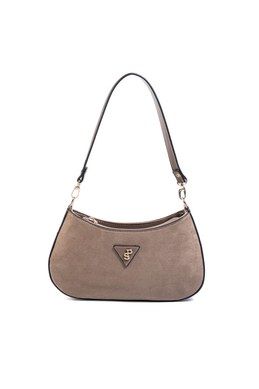 Silver & Polo SP1251 Kadın Omuz Çantası Süet Vizon-Vizon