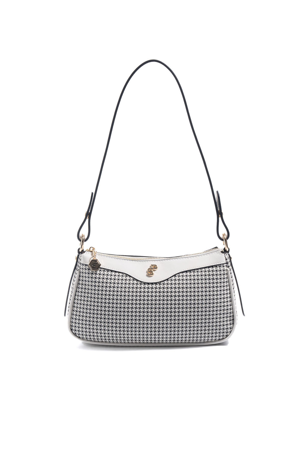Silver & Polo SP1274 Kadın Çapraz Çanta King Desen Siyah-Kemik