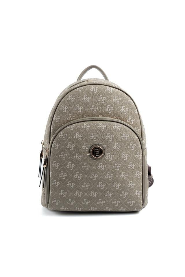 Silver & Polo SP1062 Kadın Sırt Çantası Monogram Y.Yeşil